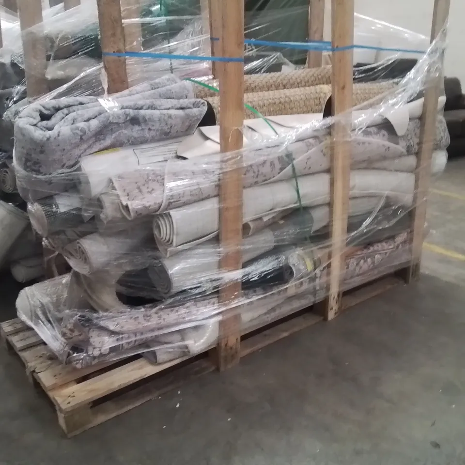 PALLET OF APPROXIMATELY 20 QUALITY DESIGNER RUGS
