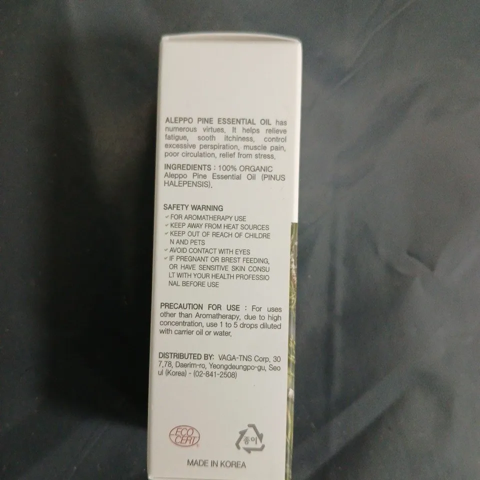 APPROXIMATELY 25 PCS AROMA NAMU ALEPPO PINE ESSENTIAL OIL - 10 ML, 100% ORGANIC