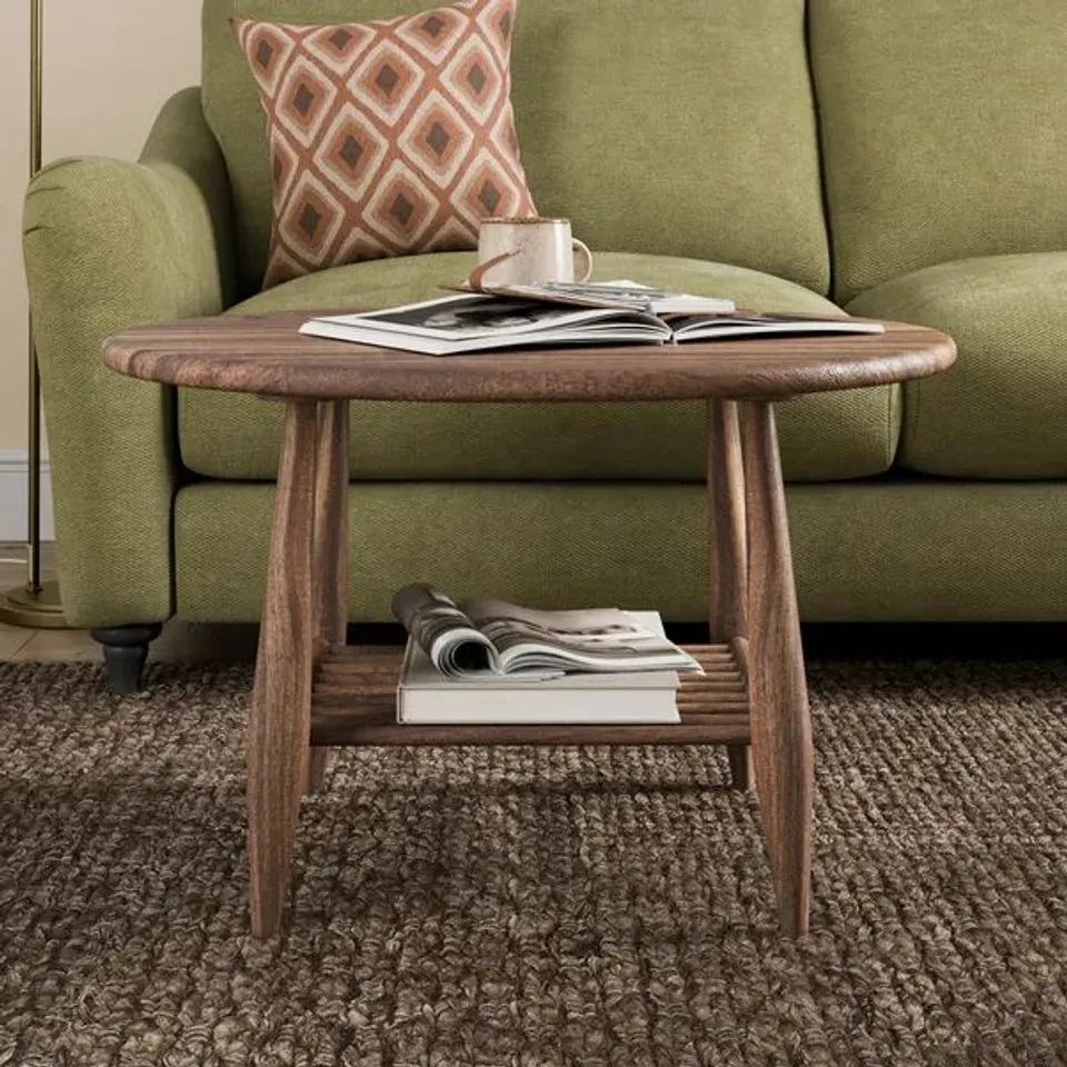 BOXED HAIDER COFFEE TABLE - LIGHT ACACIA WOOD (1 BOX)