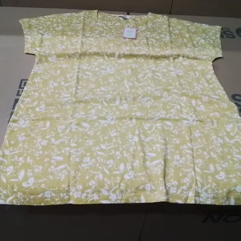 BOXED BRAND NEW APPROXIMATELY 9 JULIPA MULTI YELLOW ROUND NECK TUNIC SIZE 14