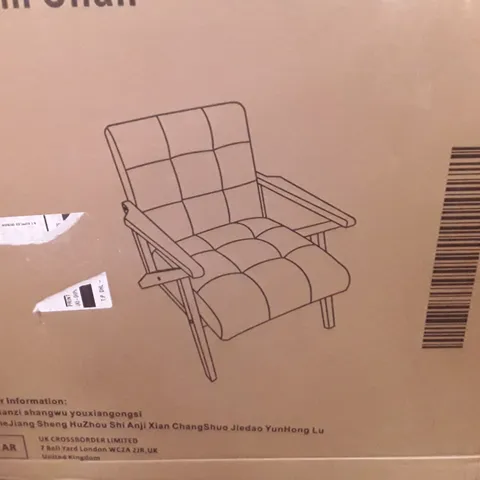 BOXED LIVING ROOM CHAIR