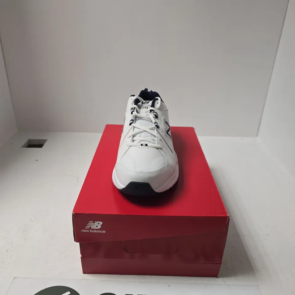 BOXED PAIR OF NEW BALANCE 608 TRAINERS SIZE 8.5