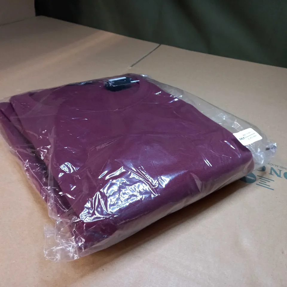 PACKAGED BIGDUDE BURGUNDY CREW NECK SWEATER - 5XLT
