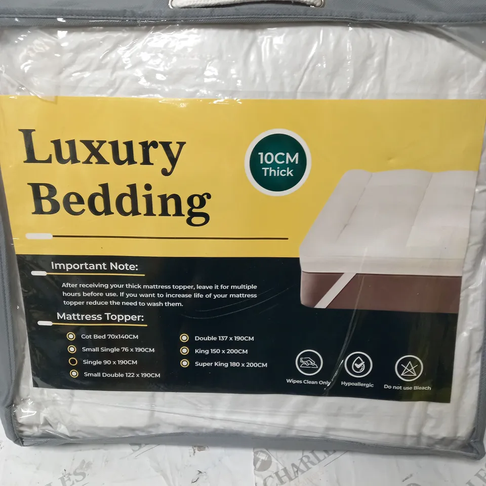 LUXUEY BEDDING TOPPER FOR SINGLE BED (90X190CM)