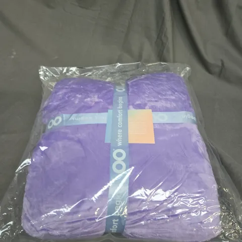 SEALED OODIE HOODED OVERSIZED BLANKET - PURPLE