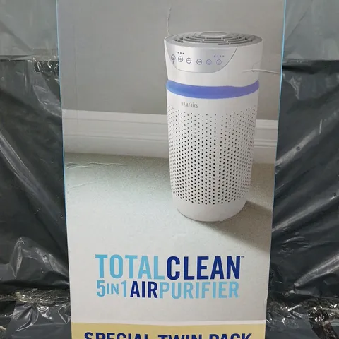 HoMedics TotalClean 5-in-1 Air Purifier Twin Pack - Includes 2 HEPA-type filters