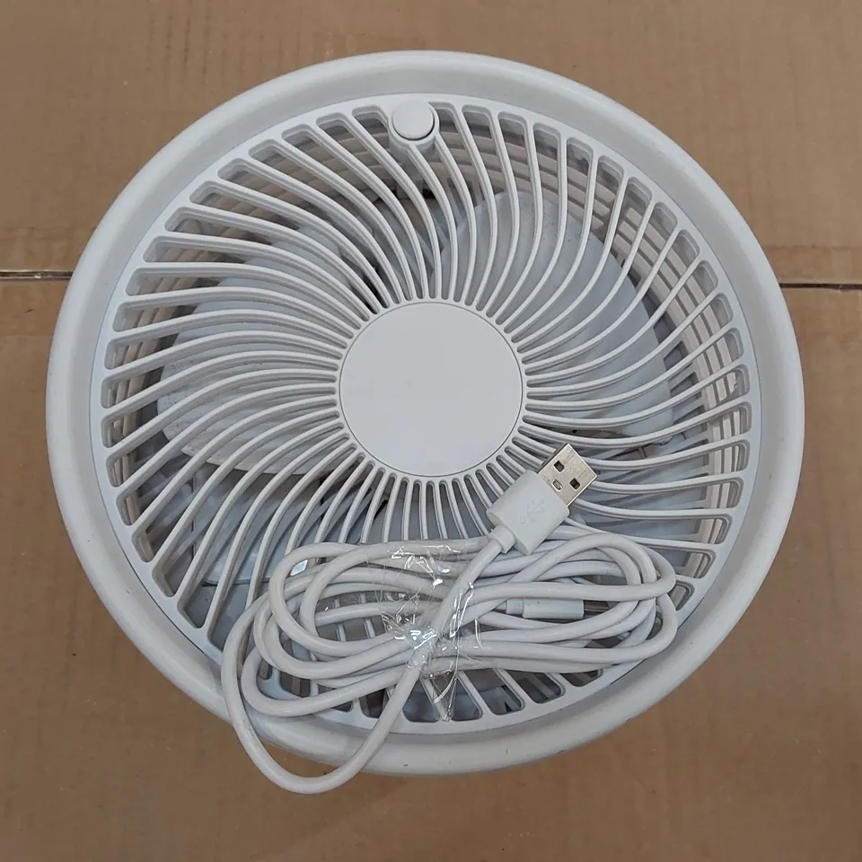 BAGGED B&H MYFOLDAWAY FOLDING RECHARGEABLE FAN - WHITE (1 ITEM)