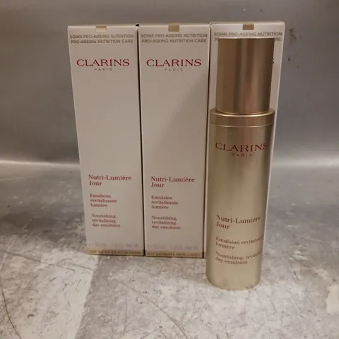 BOXED CLAIRINS X3 NOURISHING REVITALISING DAY EMULSION 50ML