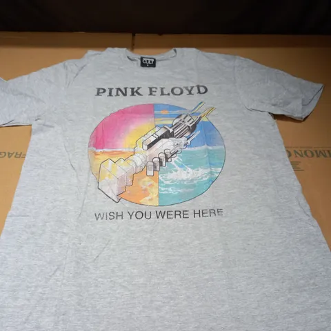 ABSOLUTE CULT GREY PINK FLOYD T-SHIRT - L