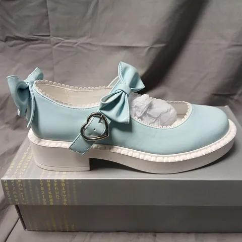 BOXED KOI FAIRY LACE DOILY MARY JANES – BABY BLUE, UK5