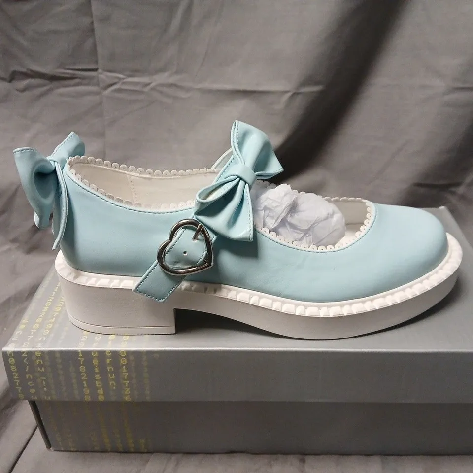 BOXED KOI FAIRY LACE DOILY MARY JANES – BABY BLUE, UK5