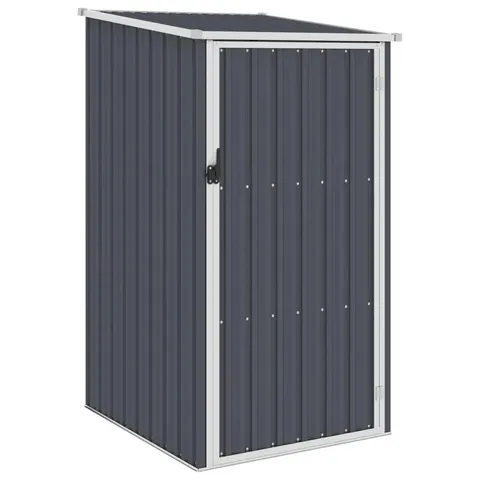 BOXED PEARCES GARDEN SHED 87 X 98 X 159 CM GALVANIZED STEEL (1 BOX)