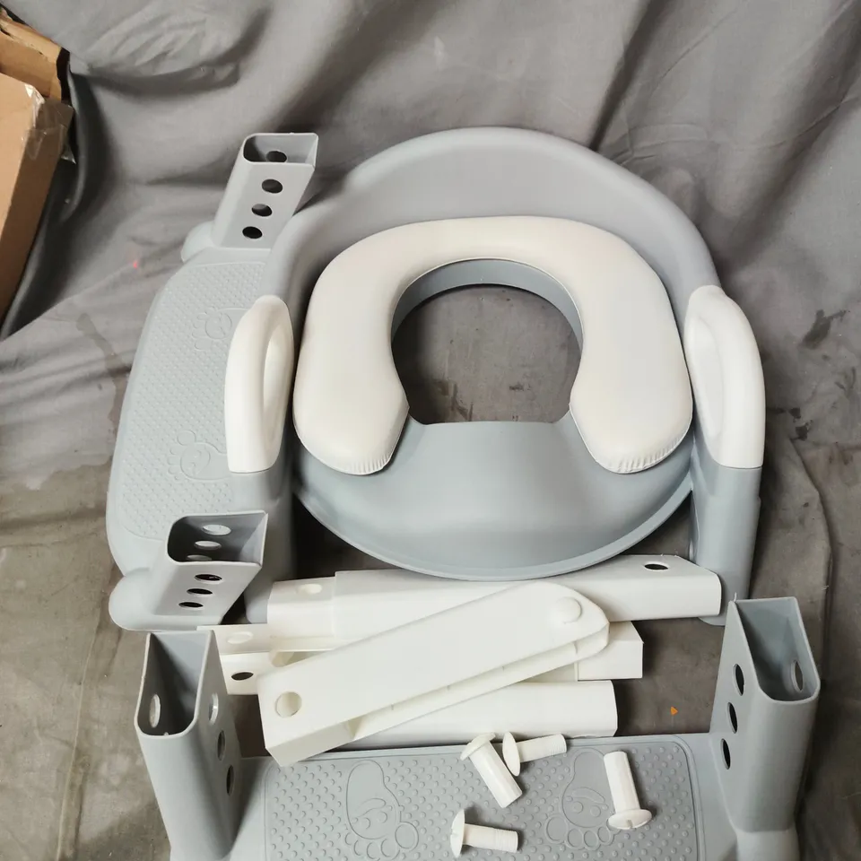 INFANT TOILET TRAINING SEAT – GREY & WHITE, DISASSEMBLED
