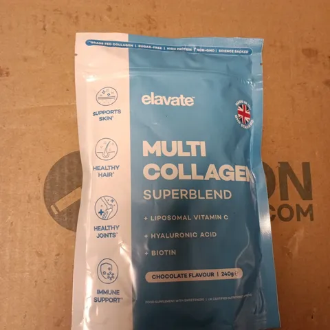 ELAVATE MULTI COLLAGEN SUPERBLEND – CHOCOLATE FLAVOUR, 240G