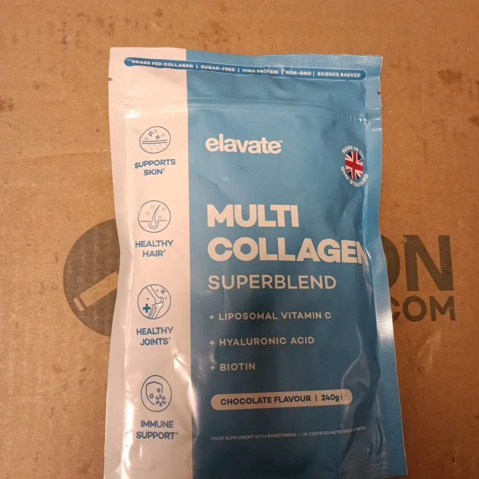 ELAVATE MULTI COLLAGEN SUPERBLEND – CHOCOLATE FLAVOUR, 240G