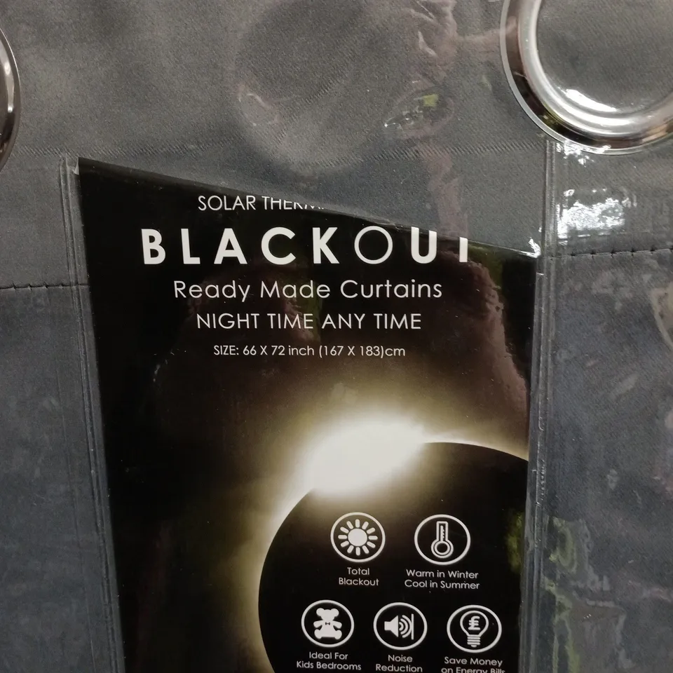 BLACKOUT READY MADE CURTAINS – NIGHT TIME ANY TIME, 66 X 72 IN (167 X 183 CM)