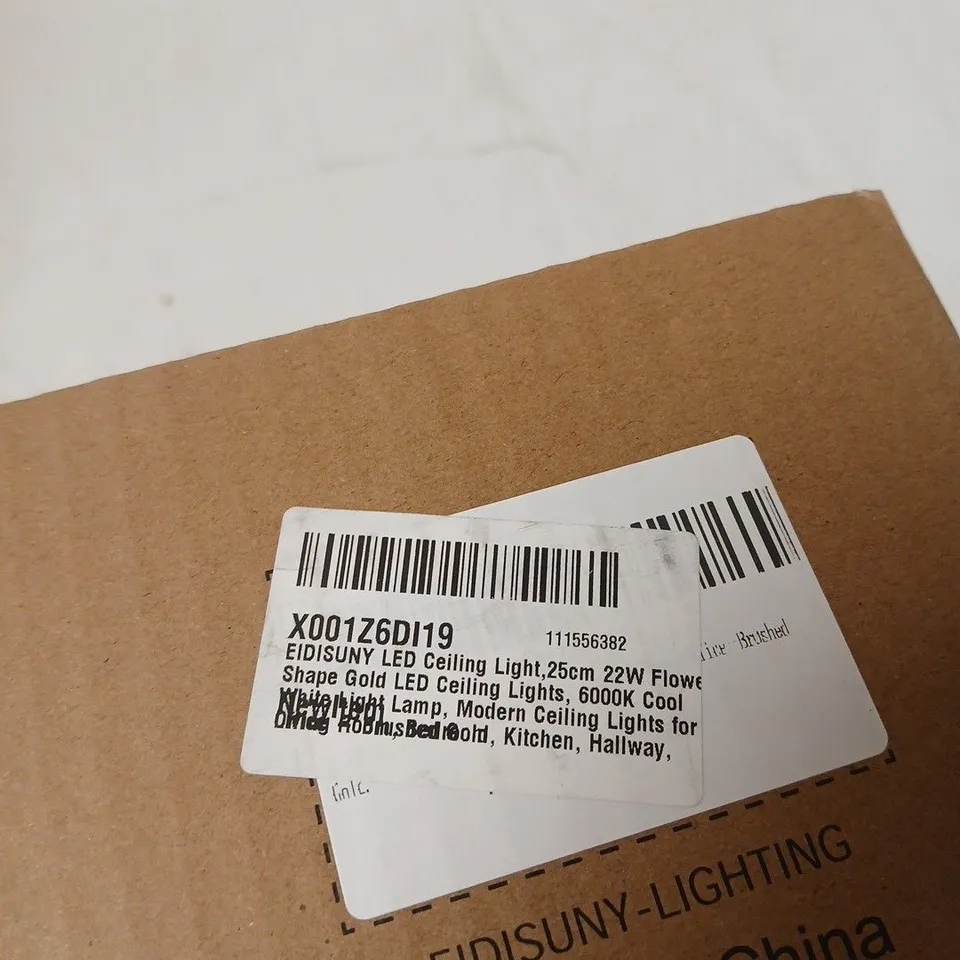EIDISUNY LED CEILING LIGHT – GOLD, FLOWER-SHAPE, 25CM, 22W (X001Z6DI19) 
