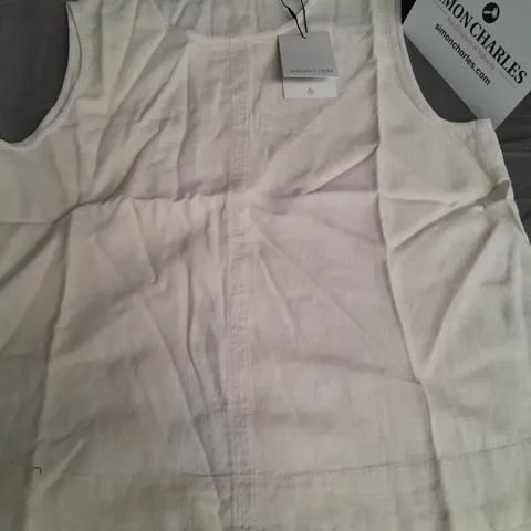 NOBODYS CHILD STIRLING TANK TOP IN LINEN CREAM - UK 8