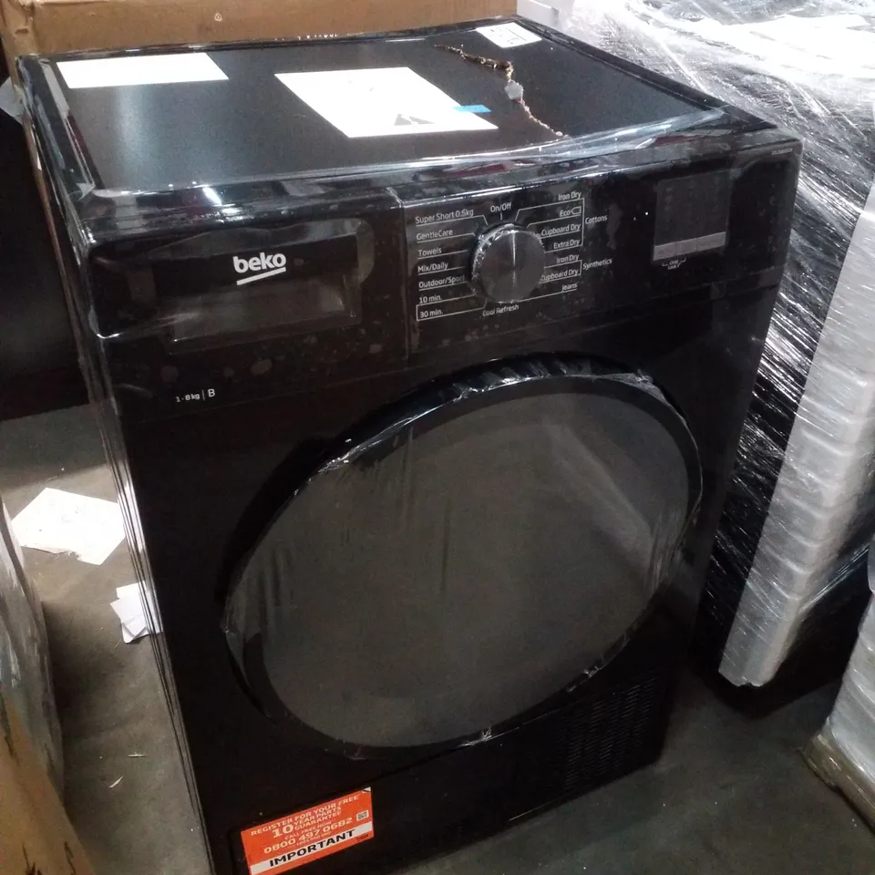 BEKO 1-8KG CONDENSER TUMBLE DRYER IN BLACK 