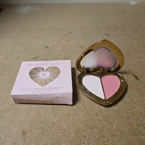 CHARLOTTE TILBURY BEAUTY SOULMATES FACE PALETTE 13G PILLOW TALK FLAWLESS PINK POWDER/BLUSH