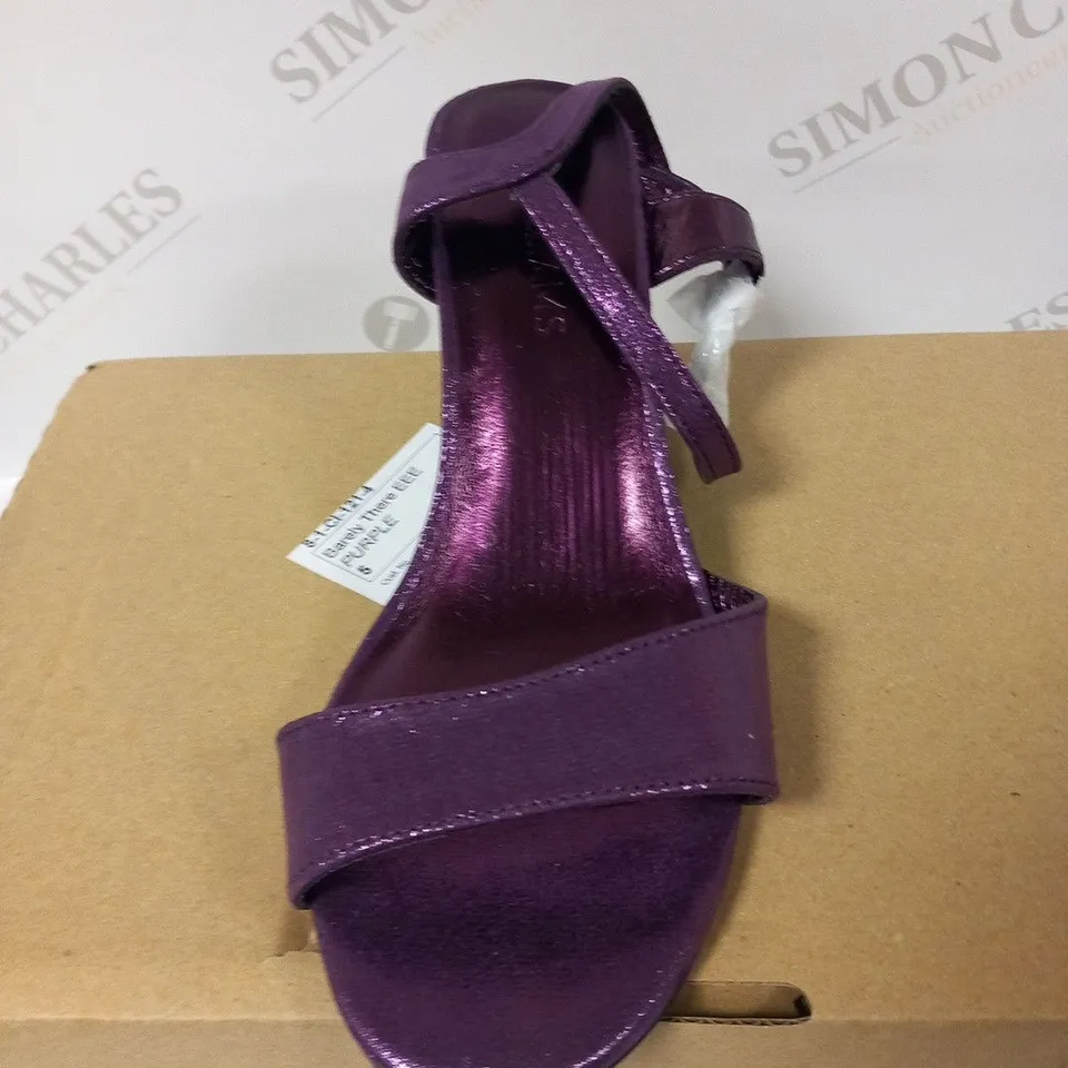 BOXED JD WILLIAMS BARELY THERE PURPLE SIZE 5