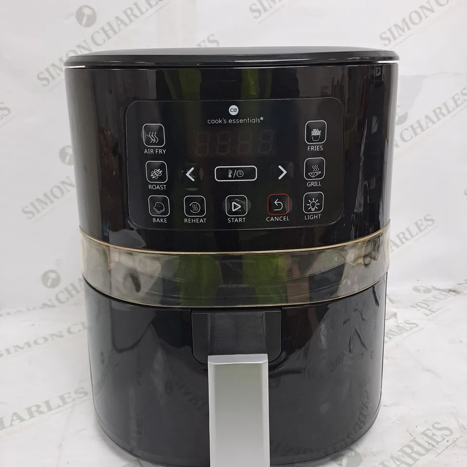 BOXED OUTLET COOK'S ESSENTIALS 4.0L AIR FRYER - BLACK