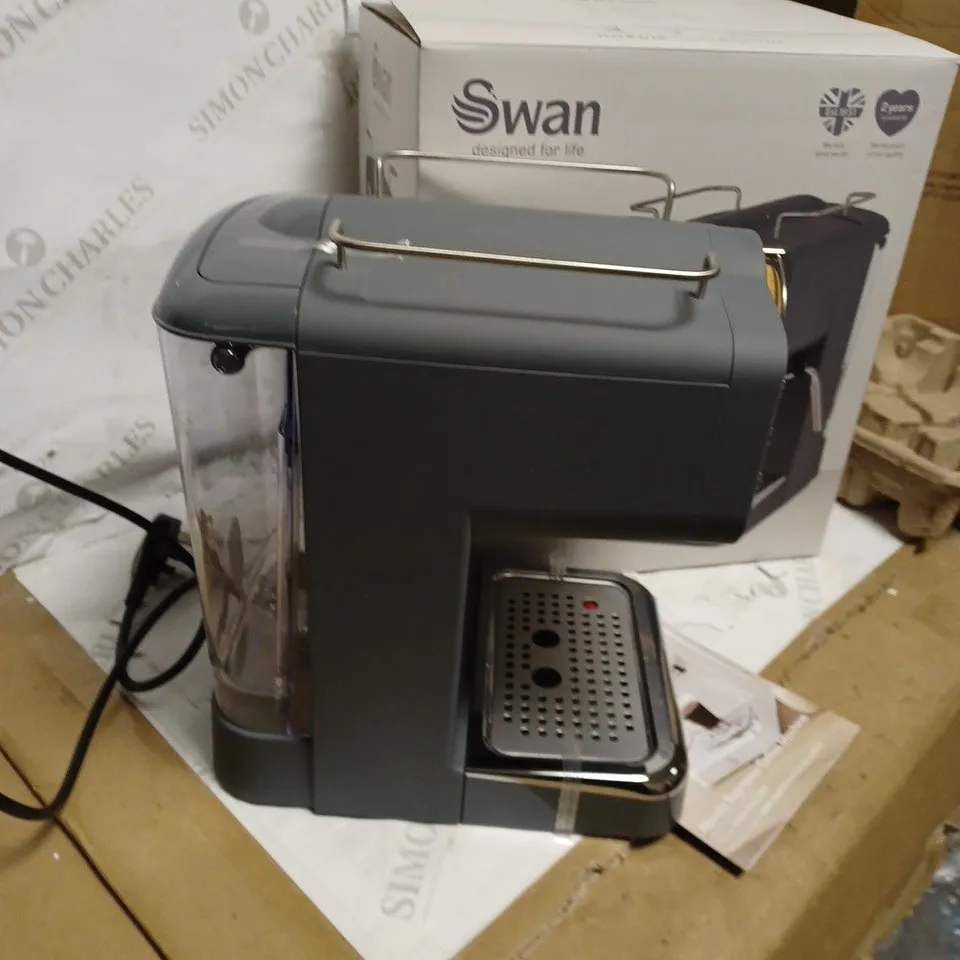 SWAN ESPRESSO COFFEE MAKER - GREY