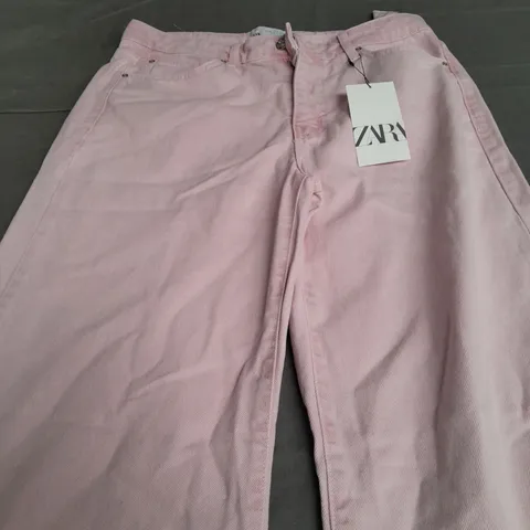 ZARA HOT PINK WIDE LEG JEANS - EUR 40