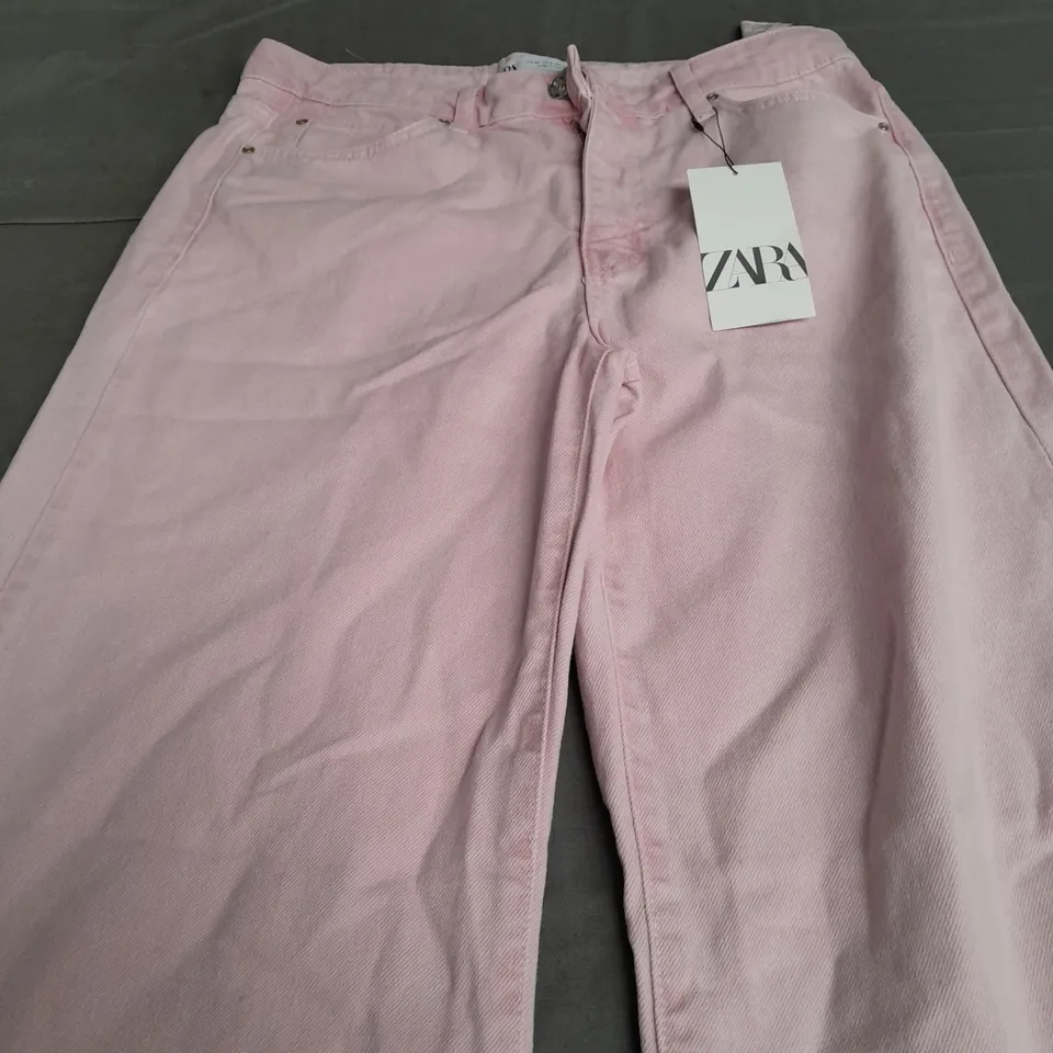 ZARA HOT PINK WIDE LEG JEANS - EUR 40
