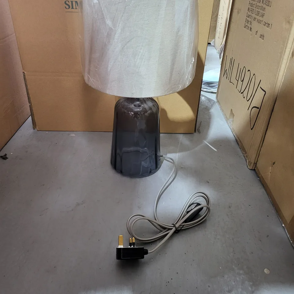 DAR LIGHTING CLEAR LAMP - GREY LINEN