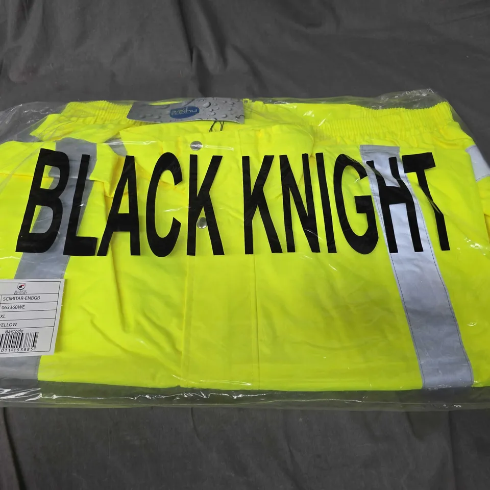 BLACK KNIGHT HI-VIS BREATHABLE BOMBER JACKET - XL