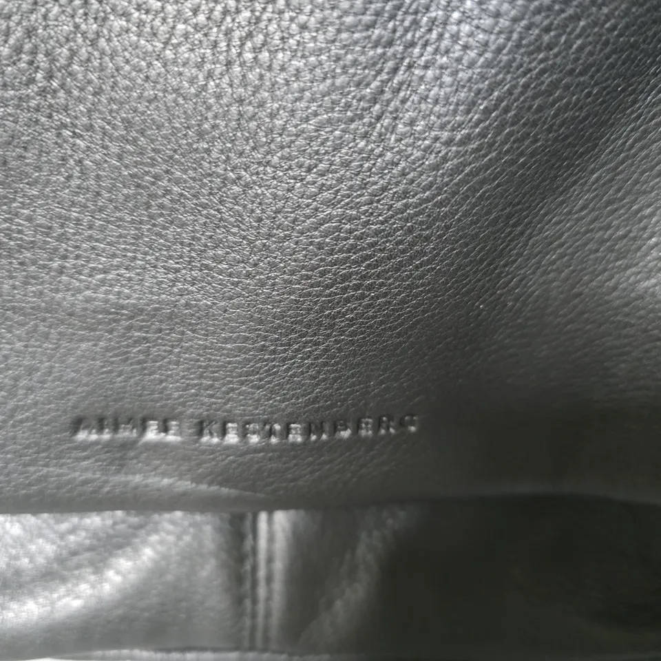 AIMEE KESTENBERG  BLACK PEBBLED LEATHER SHOULDER BAG