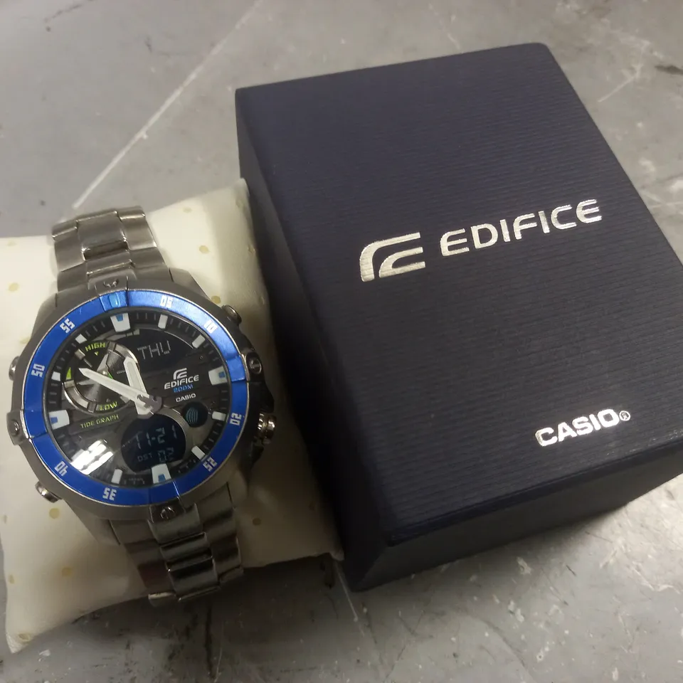 CASIO EDIFICE STAINLESS STEEL GENTS WATCH