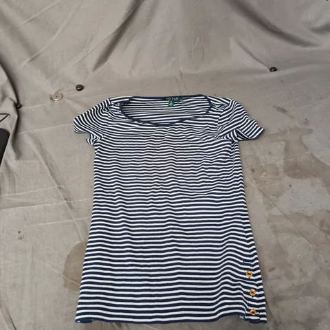 LAUREN RALPH LAUREN STRIPED T-SHIRT β NAVY & WHITE, SIZE M