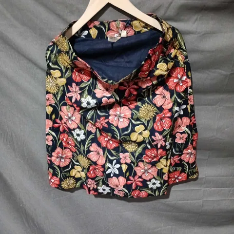 SEA SALT CORNWALL FLORAL PRINT DRESS – NAVY, UK 10 (EU 38, US 6) MADE IN INDIA