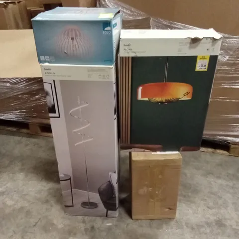 PALLET TO CONTAIN A LARGE QUANTITY OF DESIGNER HOME LIGHTING GOODS AND PRODUCTS 