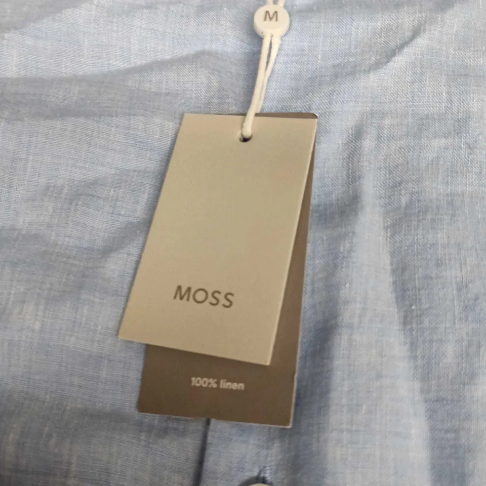 MOSS LINEN SHIRT – LIGHT BLUE, UK XL – 100% LINEN