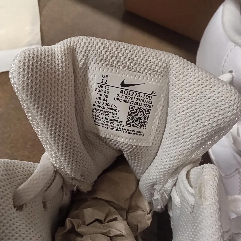 NIKE WHITE HIGH-TOP SNEAKERS – UK 11 (US 12)