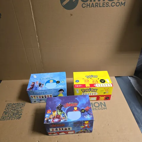 APPROXIMATELY 20 BOXES OF ASSORTED COLLECTABLE FIGURES INCLUDING POKEMON , FROZEN AND AVENGERS 