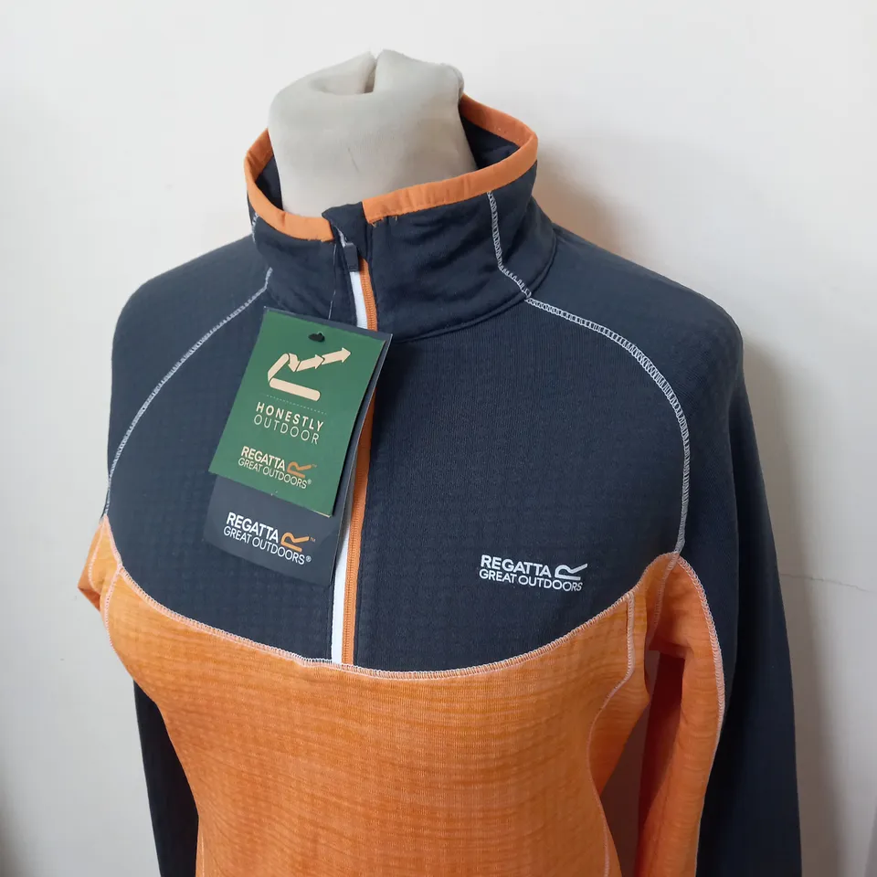 REGATTA WOMENS HEPLEY 1/4 ZIP TRACK TOP SIZE 10