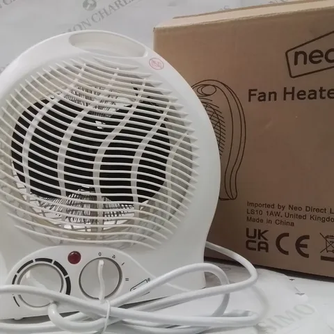 BOXED NEO FAN HEATER IN WHITE