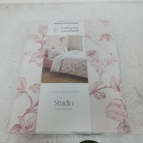 CATHERINE LANSFIELD MIRABELLE DUVET SET PINK - KING