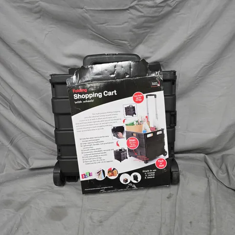 FOLDABLE SHOPPING CART WITH WHEELS 