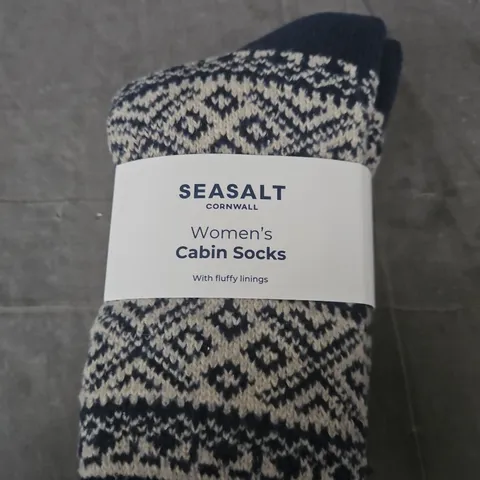 SEASALT CORNWALL WOMEN'S CABIN SOCKS – FLUFFY-LINED KNIT SOCKS