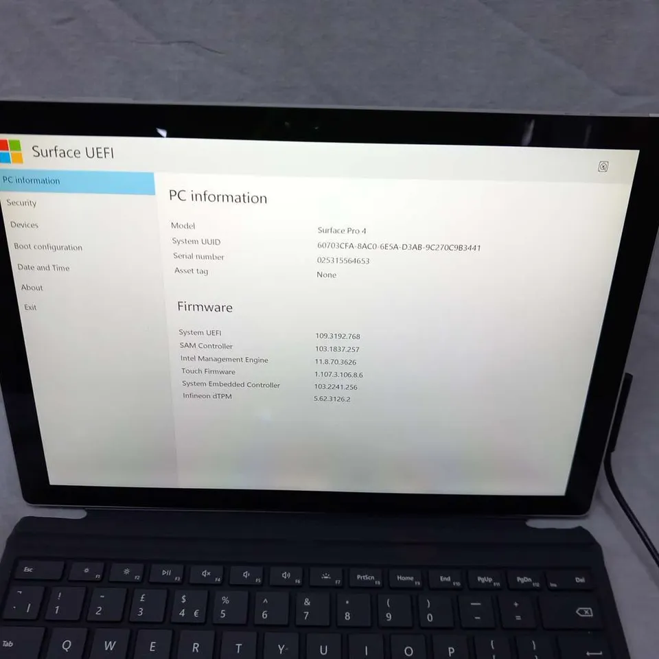 MICROSOFT SURFACE PRO 4 128GB