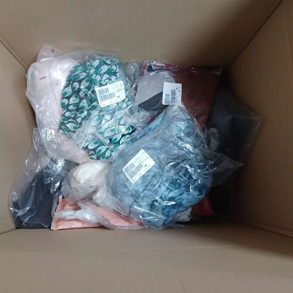 APPROXIMATELY 20 LADIES CLOTHING ITEMS IN VARIOUS COLOURS, SIZES AND STYLES