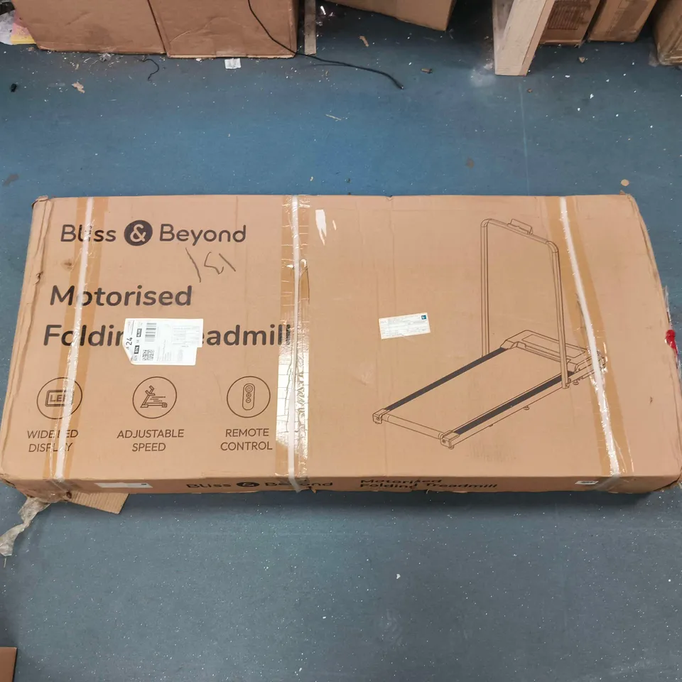 BOXED BLISS & BEYOND MOTORISED FOLDING TREADMILL - COLLECTION ONLY