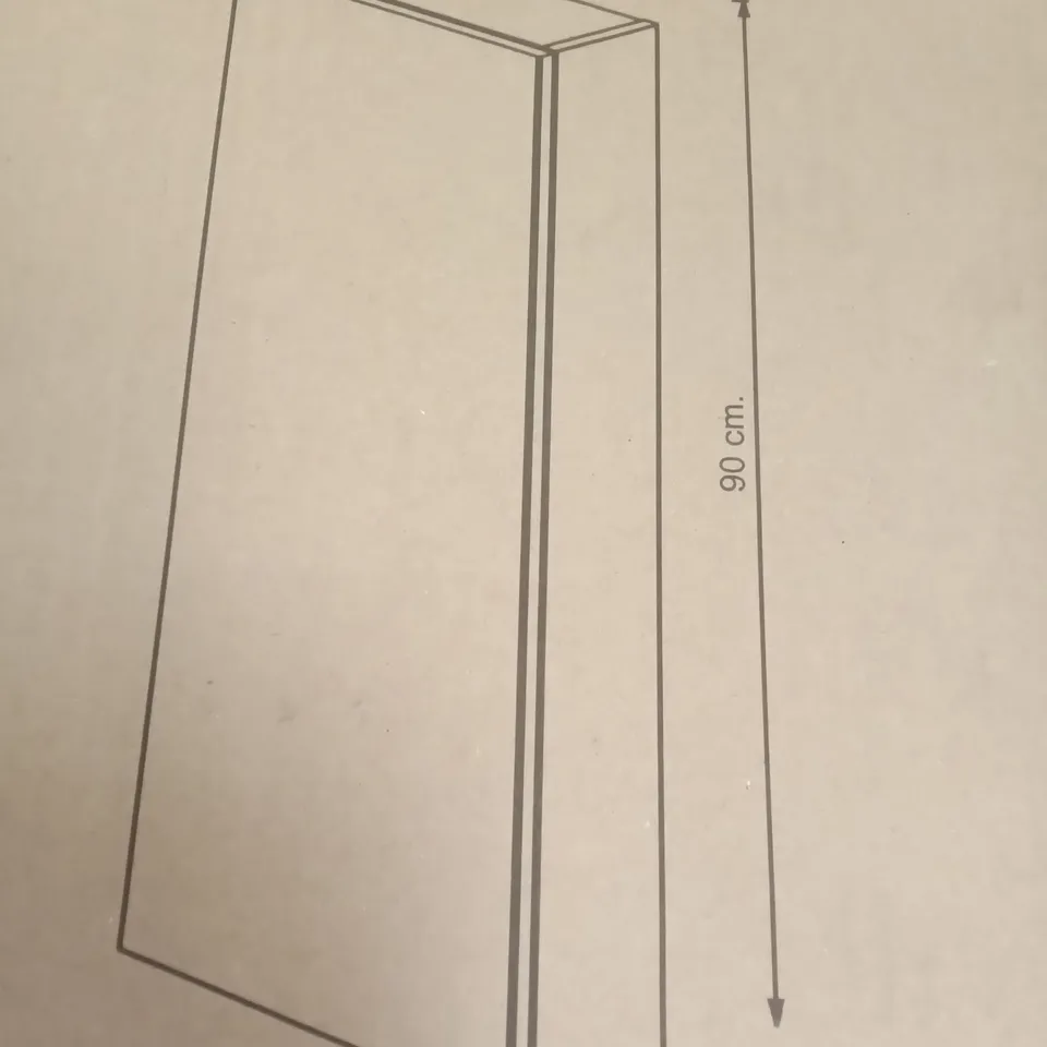 BOXED SLIM WALL CABINET 40 X 90 X 15CM - WARM GREY 