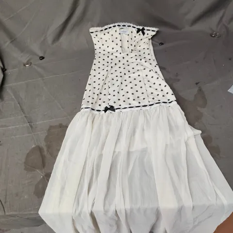 OUTCAST POLKA DOT DRESS WITH TULLE SKIRT β SIZE M