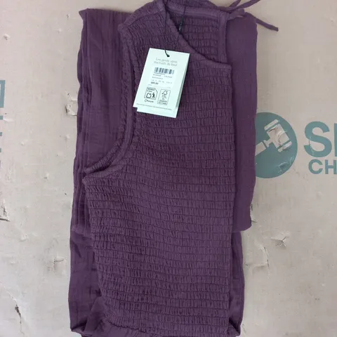 NOBODY'S CHILD RUTH JUMPSUIT IN PURPLE SIZE UK 8